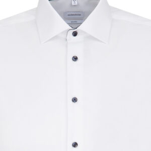 Seidensticker Hemd Langarm Poplin Shaped WEISS