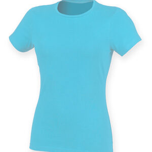 T-Shirt Womens Feel Good Stretch HELLBLAU
