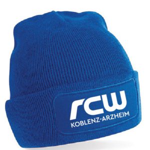 Strickmütze mit Patchfeld RCW