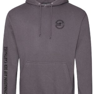 Hoodie JustHoods DUNKELGRAU – Gymnasium auf der Karthause