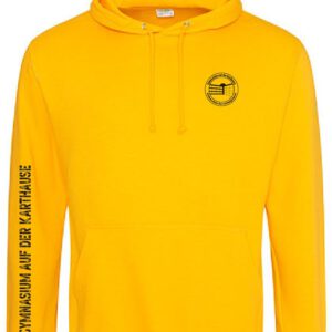 Hoodie JustHoods GELB – Gymnasium auf der Karthause