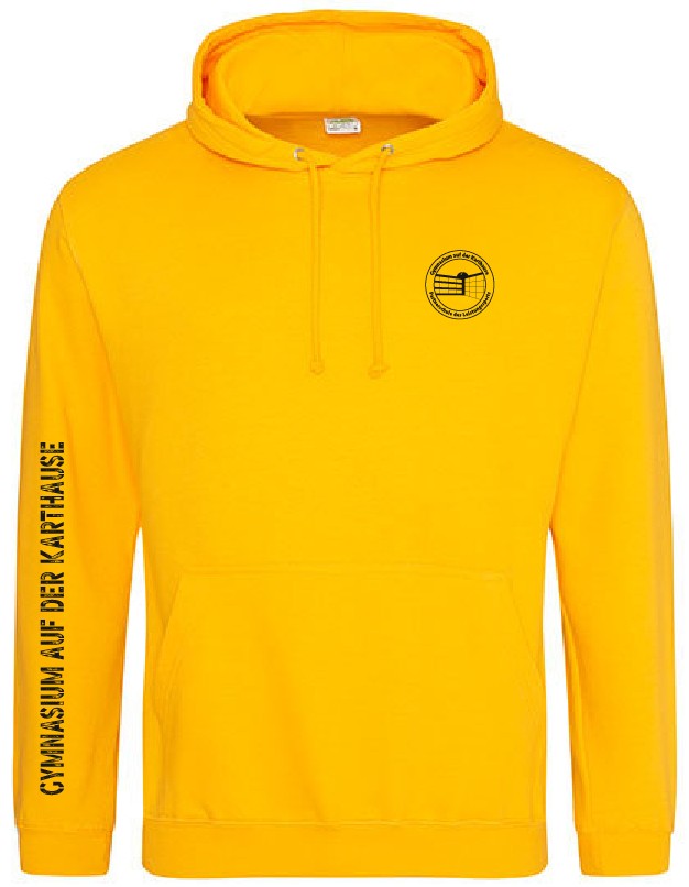 Hoodie JustHoods GELB - Gymnasium auf der Karthause
