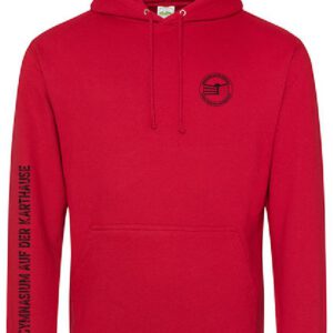 Hoodie JustHoods ROT – Gymnasium auf der Karthause