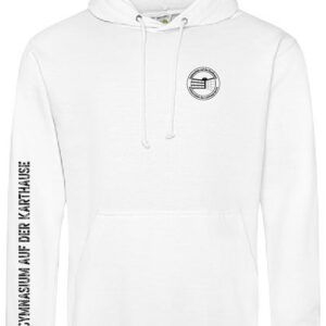 Hoodie JustHoods WEISS – Gymnasium auf der Karthause