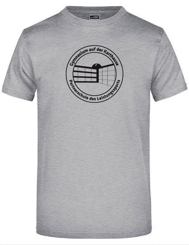 T-Shirt Daiber GRAU MELIERT - Gymnasium auf der Karthause