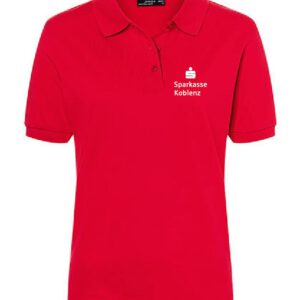 Polo-Shirt Damen Premium – Sparkasse Koblenz – ROT