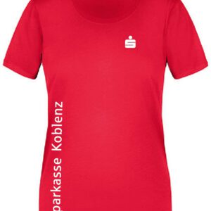 T-Shirt Ladies‘ Premium – Sparkasse Koblenz – ROT