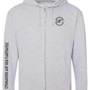 Zoodie JustHoods HEATHER GREY – Gymnasium auf der Karthause