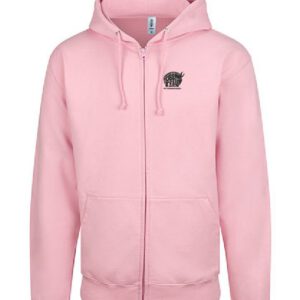 Zoodie/Kapuzenjacke JustHoods Kids BABY PINK / Druck SCHWARZ – GS Oberfell