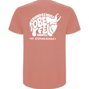 T-Shirt Roly Kids CLAY ORANGE / Druck WEISS – GS Oberfell