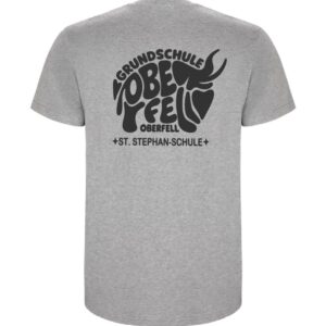 T-Shirt Roly HEATHER GREY / Druck SCHWARZ – GS Oberfell
