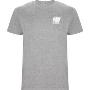 T-Shirt Roly HEATHER GREY / Druck WEISS – GS Oberfell