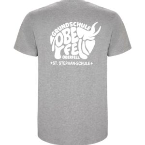 T-Shirt Roly HEATHER GREY / Druck WEISS – GS Oberfell