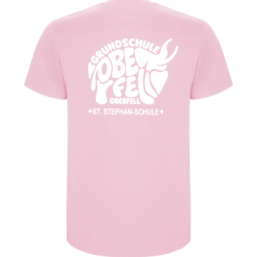 T-Shirt Roly Kids LIGHT PINK / Druck WEISS - GS Oberfell – Bild 2