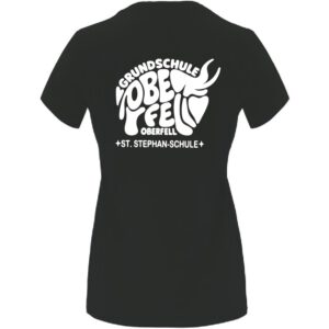 T-Shirt Roly Ladies‘ DARK LEAD / Druck WEISS – GS Oberfell