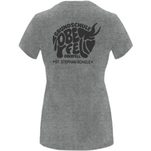 T-Shirt Roly Ladies‘ HEATHER GREY / Druck SCHWARZ – GS Oberfell